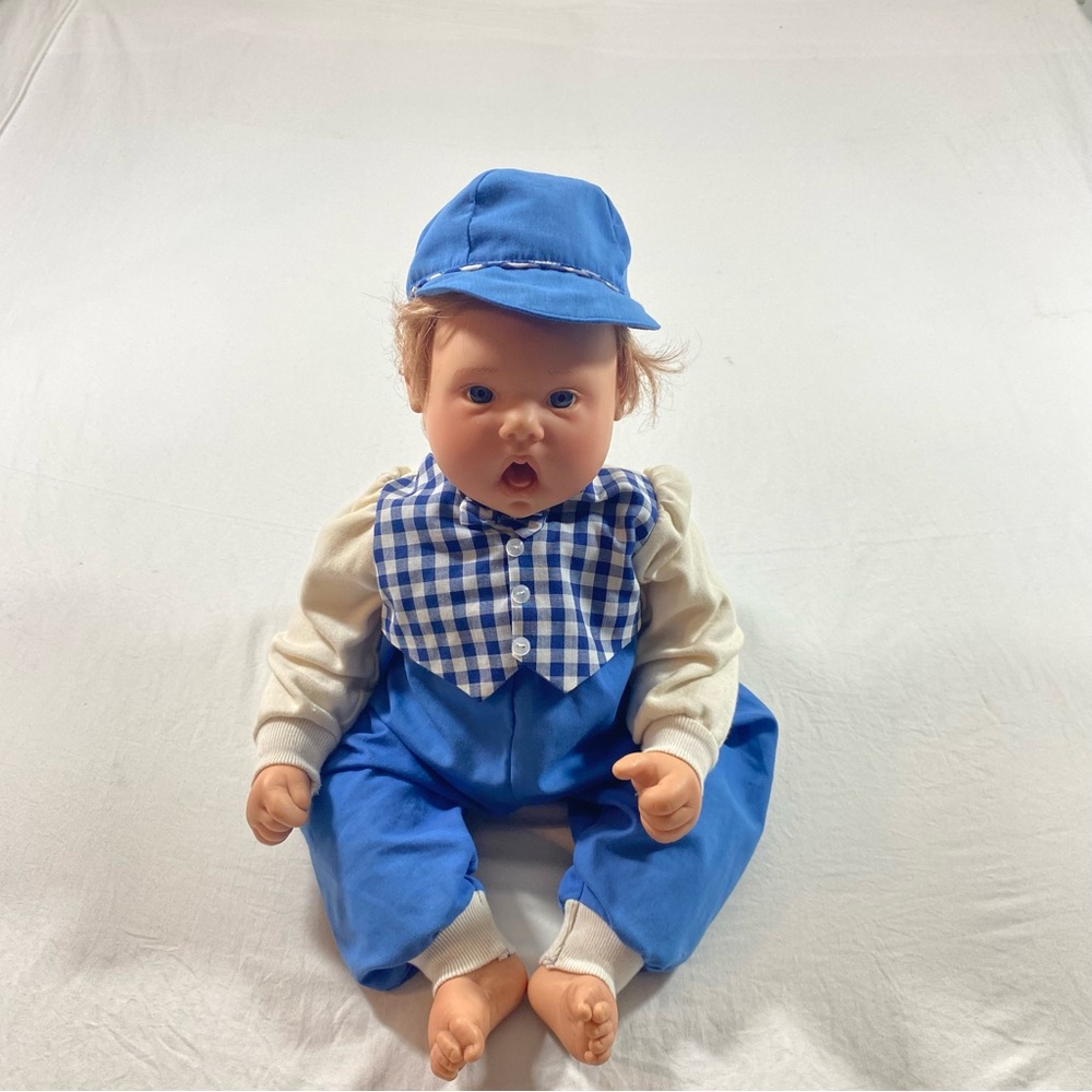 Lee Middleton Dolls Signed Vintage 1994 Blue White Hat Accessories - Picture 1 of 15